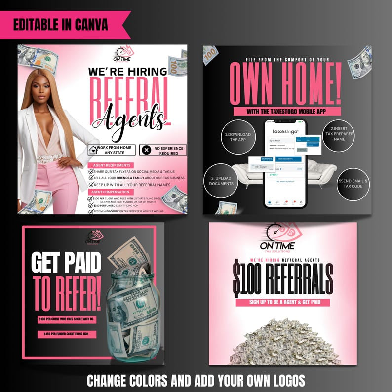 Tax Pro Referral Bundle Social Media Flyer