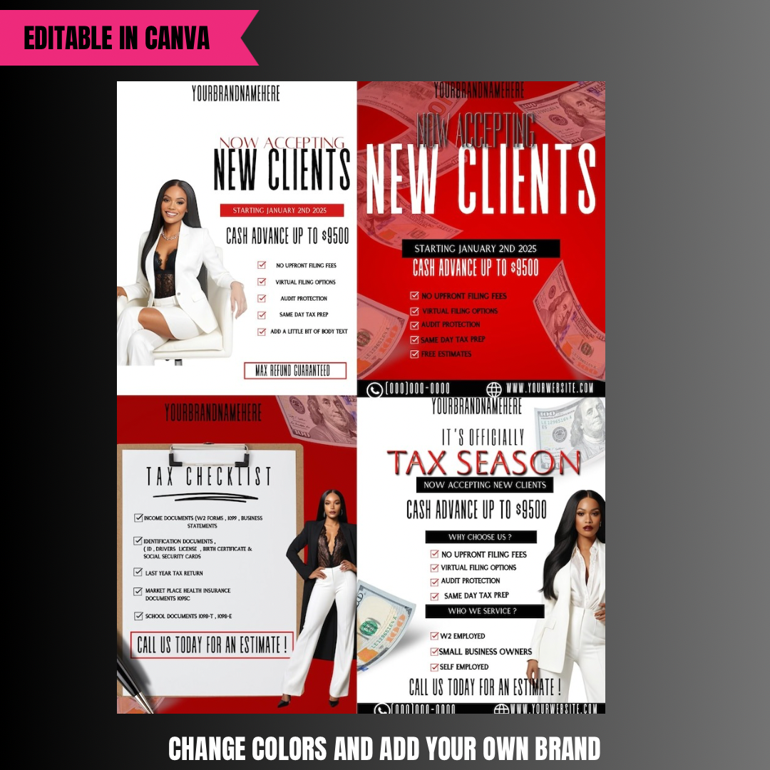 Tax Pro Intro Bundle Social Media Flyer