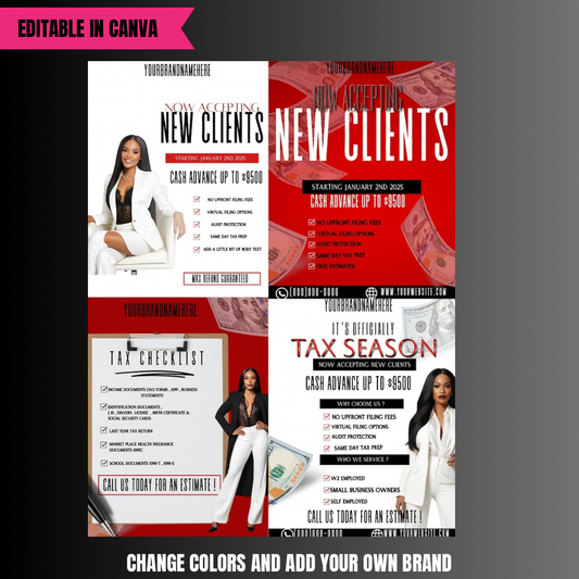 Tax Pro Intro Bundle Social Media Flyer